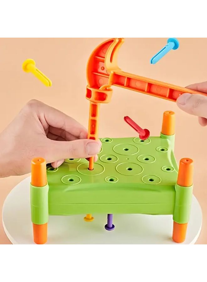 Early Childhood Education Hammering Nails Toy Sensory Development Fine Motor Skills Training - Image 5