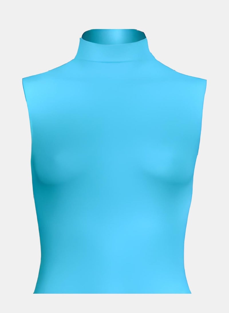 Silvy Lycra Wave1 High Neck Sleeveless Bodysuit Underwear - Image 2