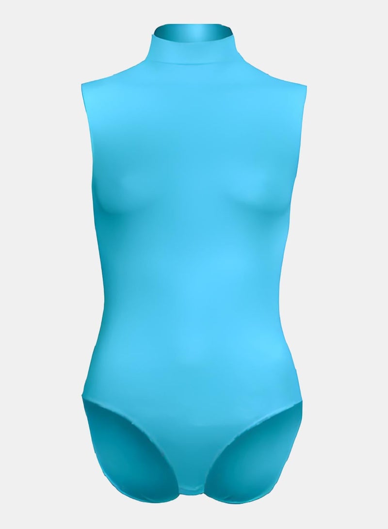 Silvy Lycra Wave1 High Neck Sleeveless Bodysuit Underwear - Image 1