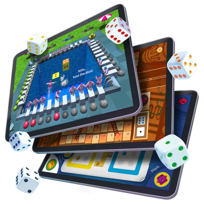 GoCube GoDice Full Pack - 6 Smart Connected Dice. Brings The Best Dice Games of All Time to the 21st Century. Educational, Fun, and Innovative Games for Family, Friends, Game nights. Free App. Cool Tech Gift  - Image 1