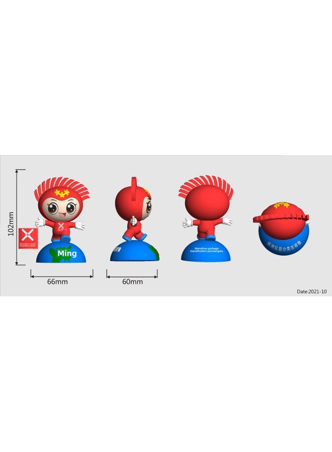 Open Mold Cartoon U Disk Blind Box Ornaments Doll U Disk 3D Creative IP Corporate Image Mascot PVC Silicone U Disk-color:mold Opening-capacity:2.0 2GB - Image 1