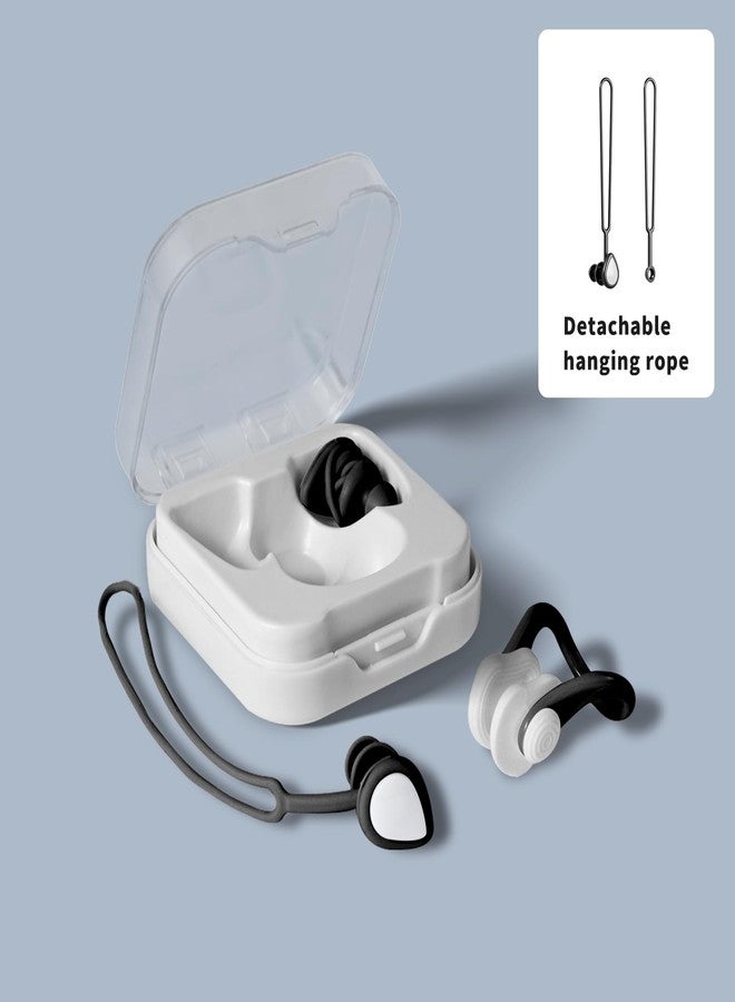 Youtushi Swimming Ear Plugs & Nose Clip for Swimming, Diving, Surfing & More - Includes Storage Box - Image 2