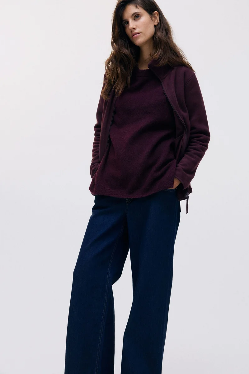 H&M MAMA Before &amp; After Babywearing fleece jacket