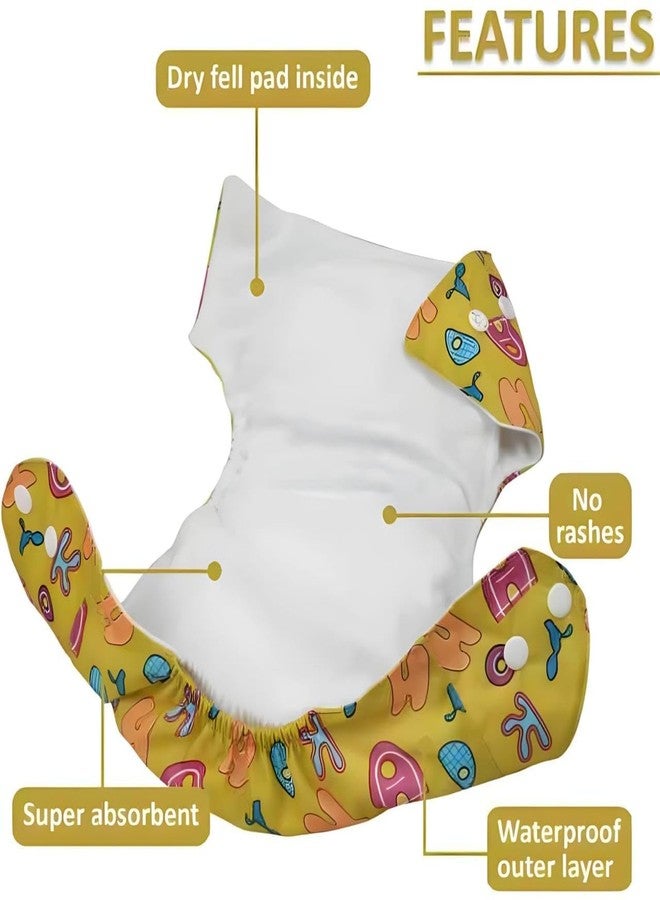 Laee cute “Reusable Baby Swim Diapers | Adjustable & Washable Cloth Training Pants | Leak-Proof, Eco-Friendly | Pack of 2 (pink+yellow) - Image 4