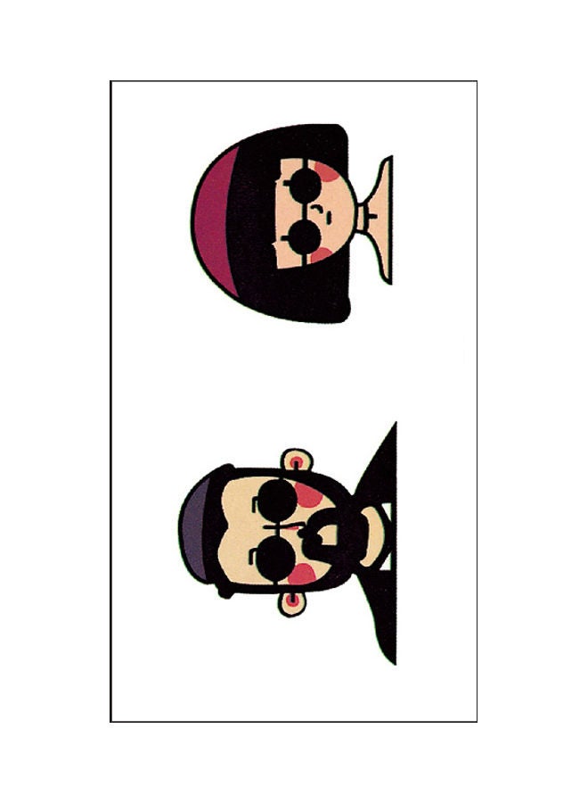 NIBEMINENT Waterproof Fashionable Temporary Tattoo Sticker Multicolour - Image 1