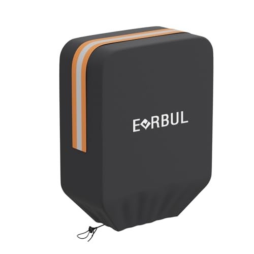 EVRBUL Electric Tongue Jack Cover 10 L x 5 W x 14 H 420D Waterproof Outdoor Universal RV Travel Trailer Camper Jack Protective Cover Fit for Most Power Tongue Jack - Image 1