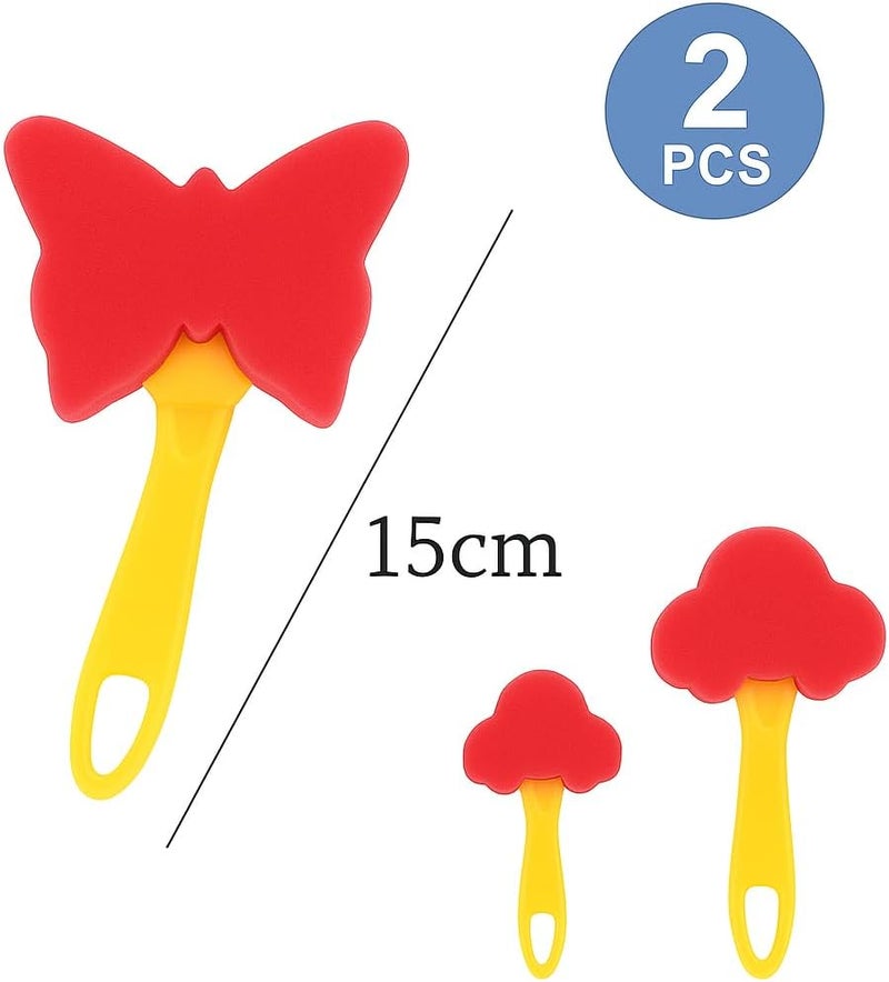 Fitto Sponge Brush 2pcs Pack 15cm for Cleaning, Kitchen, Bathroom, Multi-Purpose Use - Image 2