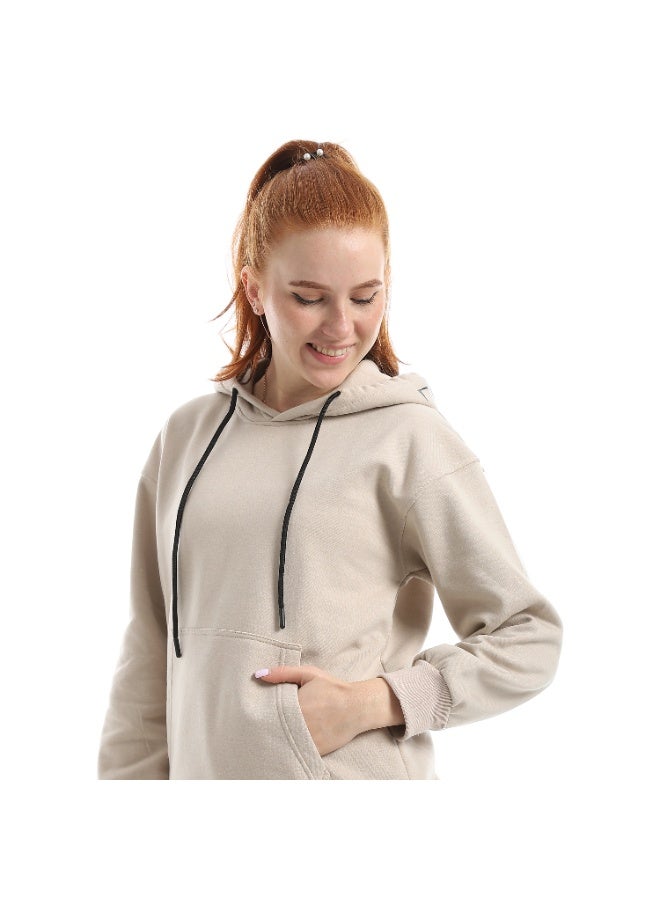 سيزار ترنج حريمي ميلتون قطن مزود بطباعة علي البنطلون والكابيتشو - Image 5