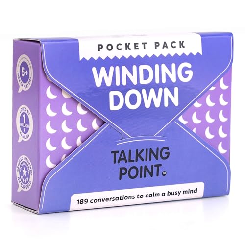 TALKING POINT CARDS 189 Engaging Prompts for Kids and Parents Conversations to Relax Reflect and Connect Before Bedtime or After Busy Days Mindfulness and CalmDown Game for Families - Image 1