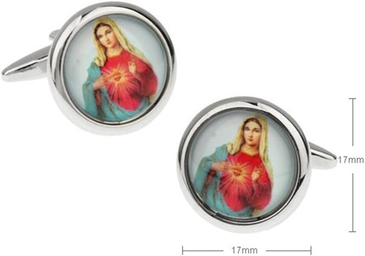 Vcufflinks Religion Catholic Church Virgin Mary Cufflinks Cuff Links - Image 2