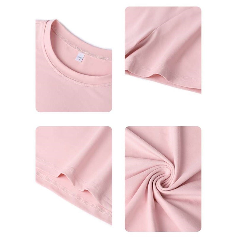 European Size Cotton Tspring】Pr'Ladies【Summerttree European Size Newsloganandpalm Cotton - Image 3