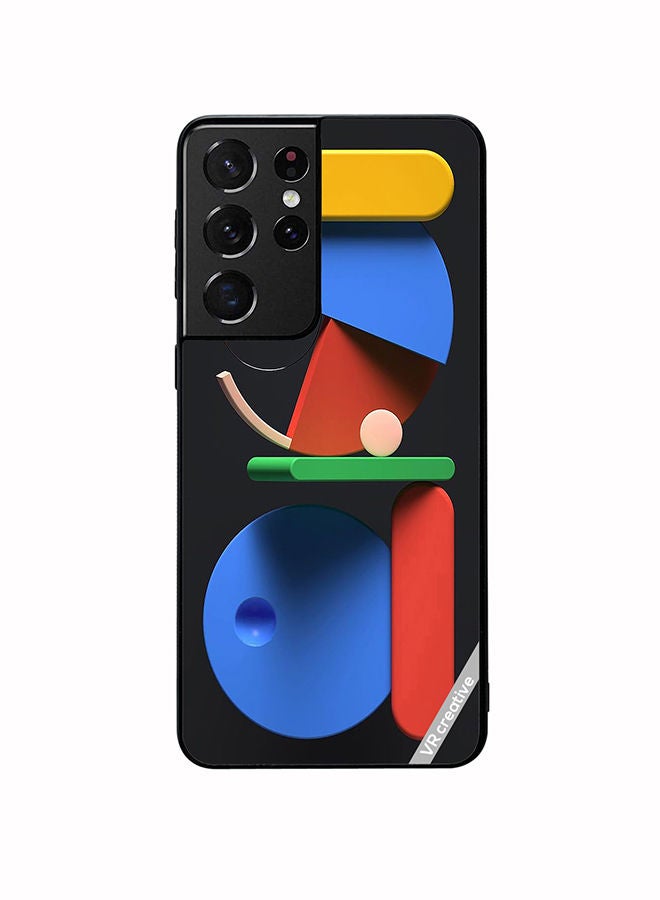 VR CREATIVE Protective Case Cover For Samsung Galaxy S21 Ultra 5G Art Of Life Abstract Design Multicolour - Image 1