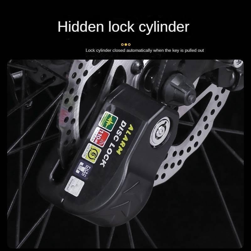 GNOLY Enhanced Security Alarm Disc Lock – 110 Decibel Audibly Alert Anti-Theft for Scooters Motorbikes Bicycles – All-Weather Waterproof Design – Includes Set of Keys & 1.5 Meter Coiled Rope (1 Pcs) - Image 5