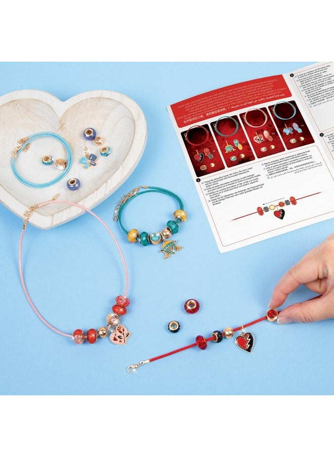 Make It Real Make It Real: Descendants 4 Rise of Red - Queen of Charms - 34pc DIY Jewelry Kit, Make 4 Character Inspired Bracelets, Disney, Girls & Kids Ages 8+  - Image 5