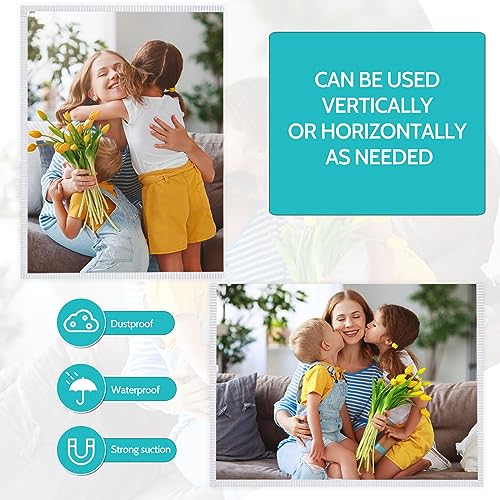 vivinin Magnetic Picture Frame, 12 Pack Magnetic Frame Reusable, Magnetic Photo Frames for Refrigerator 4x6” With White Border, Refrigerator Magnets For Pictures Suitable Home, School, Office - Image 4