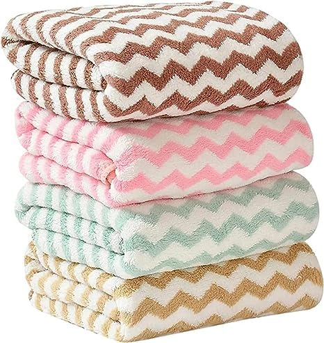 A'kin Akin Hand Towel Super Soft Quick Water Absorbing Microfiber Multipurpose Use as Bathroom Kitchen wash Basin Gym YogaHand Towel 40 x 60 cm Pack of 4 - Image 1