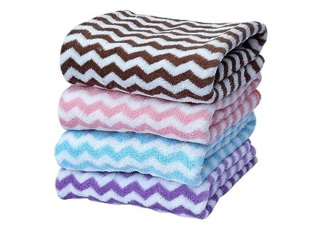 A'kin Akin Hand Towel Super Soft Quick Water Absorbing Microfiber Multipurpose Use as Bathroom Kitchen wash Basin Gym YogaHand Towel 40 x 60 cm Pack of 4 - Image 2