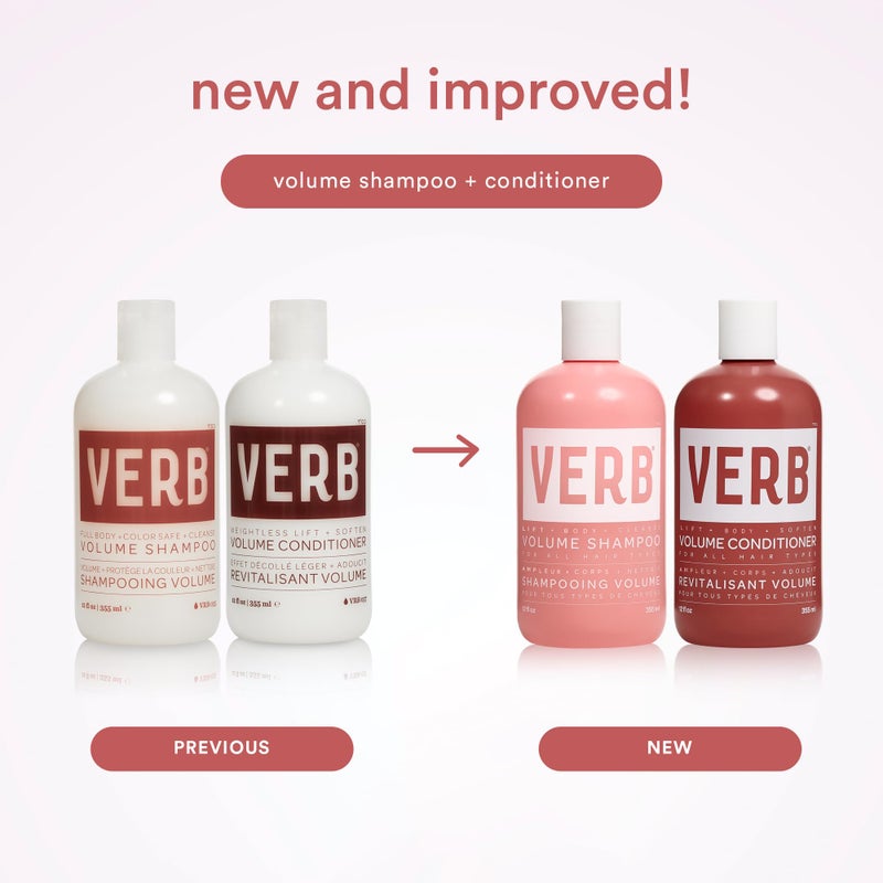 VERB Volume Shampoo 12 fl oz- Gently Cleanses, Lifts Flat Hair + Adds Volume - Sulfate, Paraben and Gluten Free - Image 2