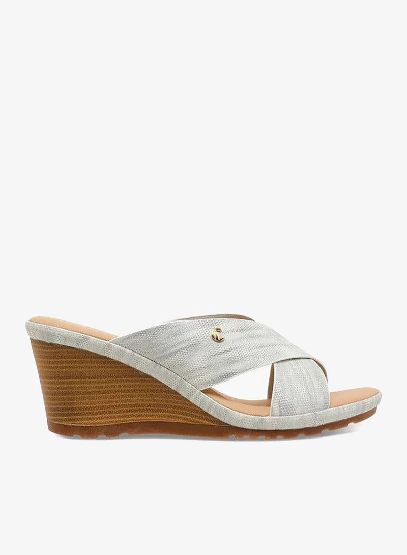 Le Confort Women Cross Strap Wedge Heel Sandals