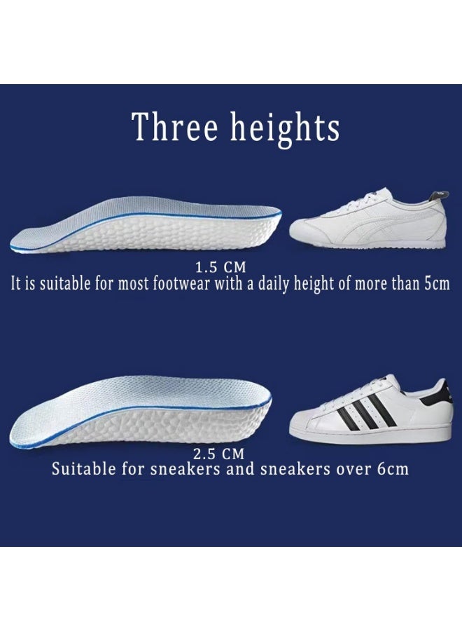 ChicAbode 2Pair Orthopedic High Pads, Height Increase Insoles For Men & Women, Arch Support Insoles, Adjustable Heel Lift, Shock Absorption Heel Lift Insole To Make You Talle(Black) (0.59in/1.5cm) - Image 5