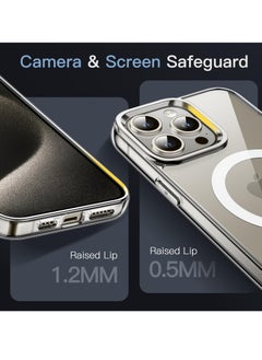 Houmt iPhone 15 Pro Case Compatible with MagSafe Yellowing Resistant Anti Scratch Back Magnetic Phone Case for iPhone 15 Pro Clear  - Image 5