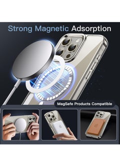 Houmt iPhone 15 Pro Case Compatible with MagSafe Yellowing Resistant Anti Scratch Back Magnetic Phone Case for iPhone 15 Pro Clear  - Image 3