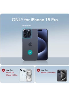 Houmt iPhone 15 Pro Case Compatible with MagSafe Yellowing Resistant Anti Scratch Back Magnetic Phone Case for iPhone 15 Pro Clear  - Image 2