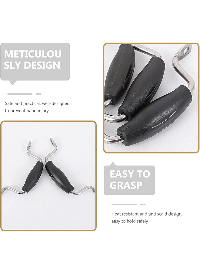 KASTWAVE 3Pcs Pot Lid Handles Stainless Steel, Pot Lid Top Grip Knob Heat Resistant Universal Cookware Lid Cover Knob Replacement Kitchen Cookware Universal Replacement Pan Lid Holding Handles - Image 3