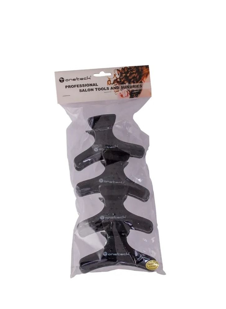 وان تيك مشبك شعر أسود من Onetech - مثبت شعر قوي ومتين لتأمين شعر المرأة، مثالي للتصفيف والاستخدام اليومي - Image 1