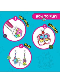 Smartivity SmartCraft Window Art Keycharms Kit for Kids 5 to 10 Years, Creative Birthday Gift Kit for Girls & Boys Age 5-6-7-8-9-10, DIY Art & Craft Activity Kit  - Image 3