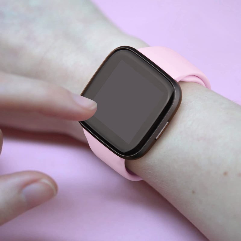 AK Silicone Bands Compatible with Fitbit Versa 2 / Fitbit Versa/Versa Lite/Versa SE Bands for Women Men, Classic Soft Straps Replacement Sport Wristbands for Fitbit Versa 2 Smart Watch (Pink) - Image 5