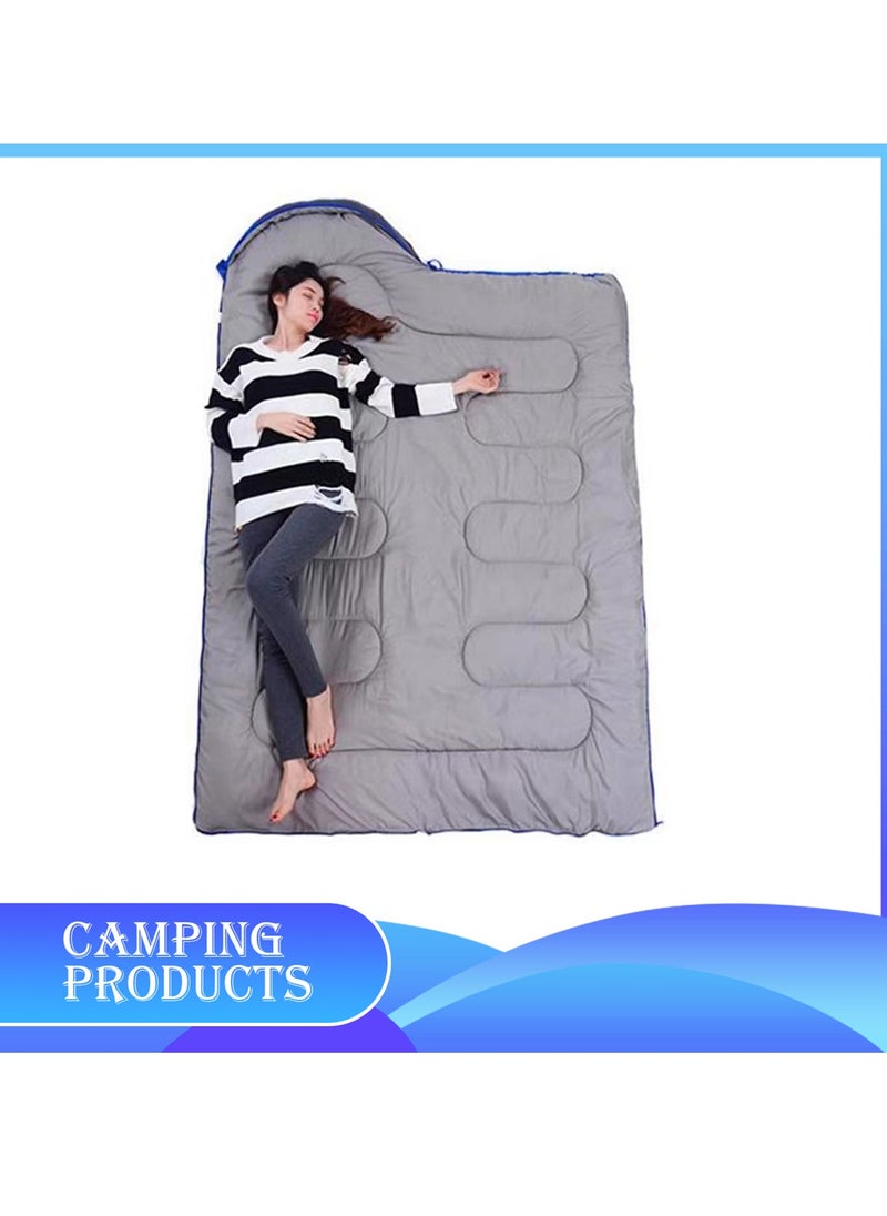 Manful Hooded Envelope Sleeping Bag for Outdoor Camping  - Image 3