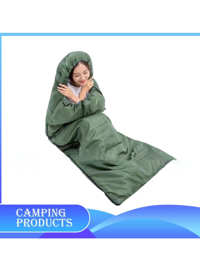 Manful Hooded Envelope Sleeping Bag for Outdoor Camping  - Image 4