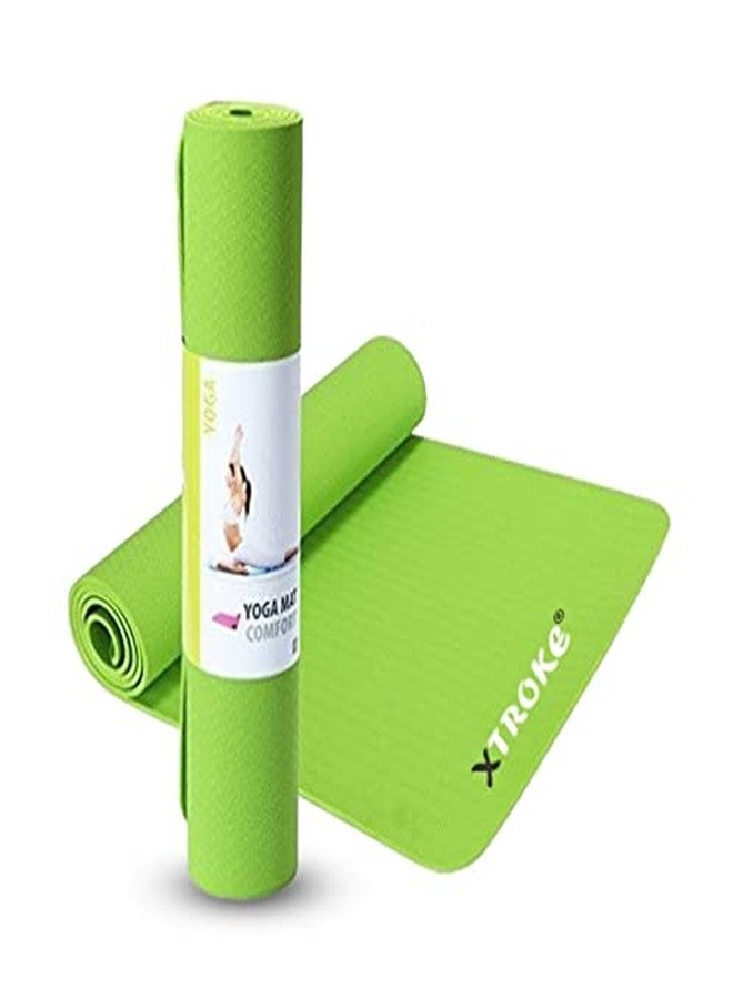 اكستروك بساط يوغا XTROKE® للراحة/سطح مانع للانزلاق، مناسب للتمارين الهوائية واللياقة البدنية (متعدد الألوان) (4 مم) - Image 3