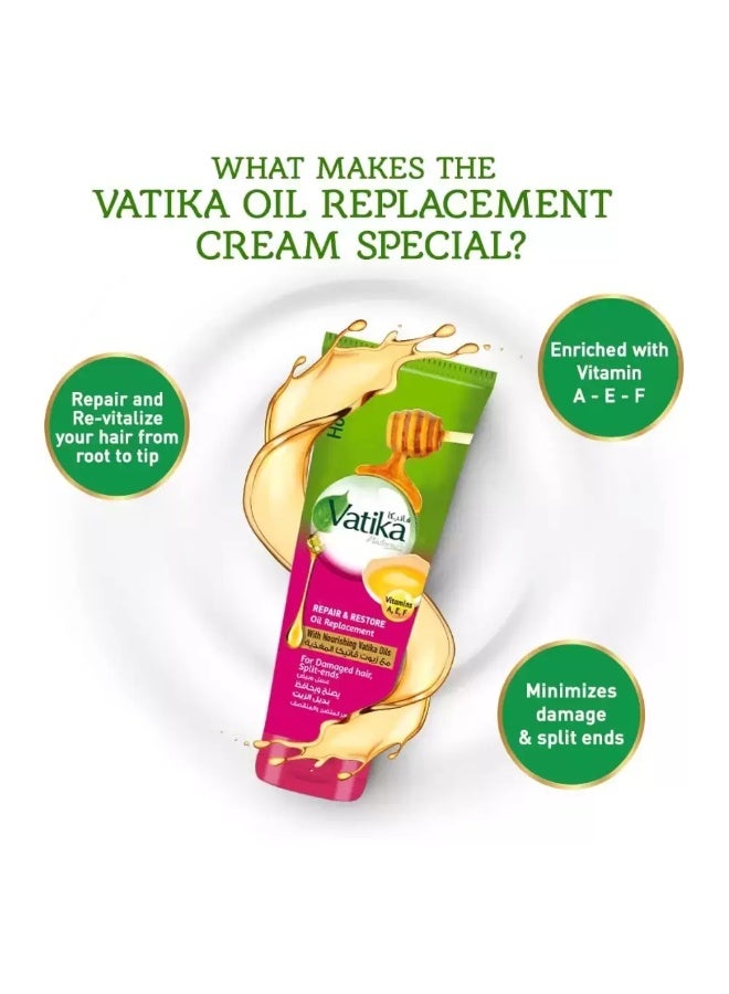 VATIKA Vatika Naturals Repair and Restore Oil Replacement For Damaged Hair- 200ml - Image 4