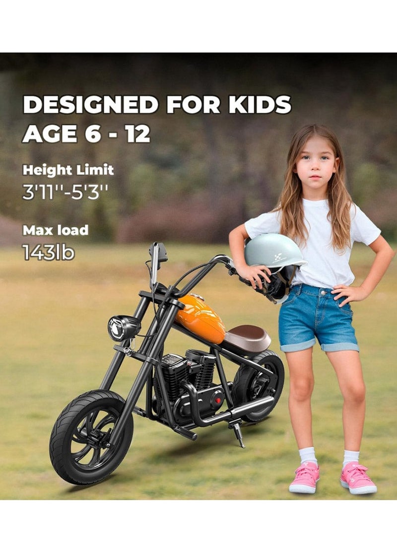 EL-MB03P Children Harley black plating With APP Bluetooth Motor sounds and LED light