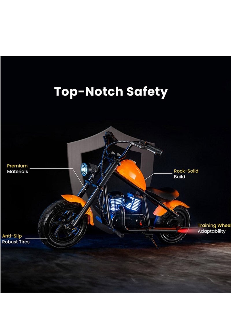 EL-MB03P Children Harley black plating With APP Bluetooth Motor sounds and LED light