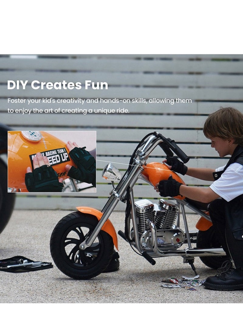 EL-MB03P Children Harley black plating With APP Bluetooth Motor sounds and LED light