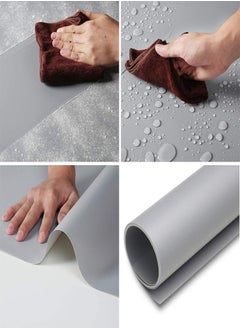 PADOM Padom (120x200cm) Photography Backdrop Matte PVC Background Paper for Photo Video Photography Studio (GRAY)  - Image 3