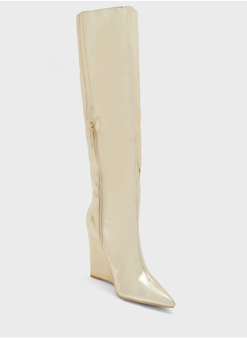 PUBLIC DESIRE Cassiopia Knee Boots