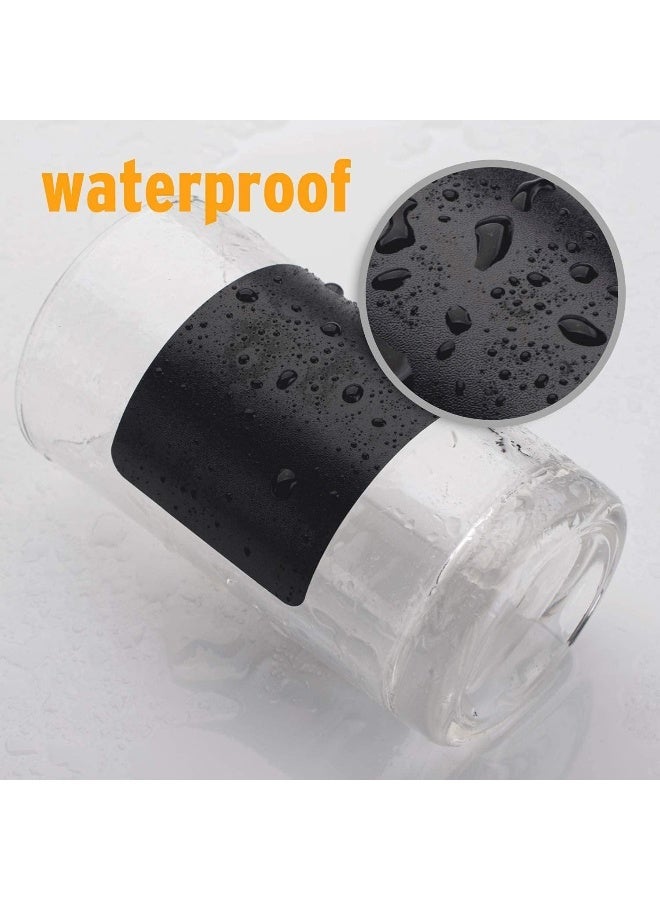 ECVV REUsable & Waterproof Chalkboard Labels Pantry And Storage Blackboard Stickers For Glass, Cups, Containers, Canisters With 1 White Chalk Mark, Office And Kitchen Organizer, 180Pcs/Roll 1 X Roll - Image 2