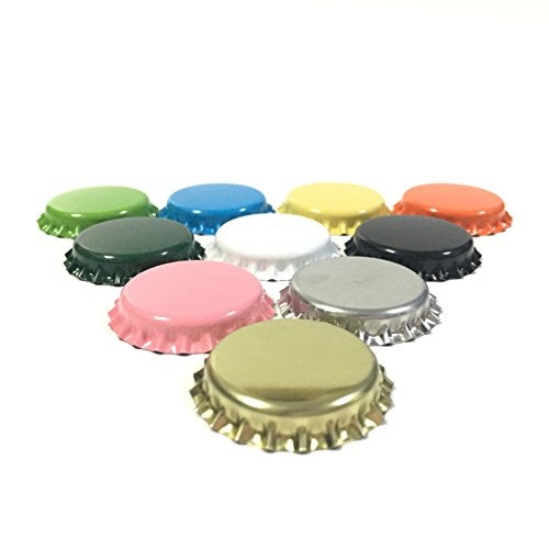 RUTICH HAWORTHS 100 PCS Crown Bottle CaPs Decorative Bottle Cap Double Sideds Printed Craft Bottle Stickers for Hair Bows, DIY Pendants or Craft ScraPbooks Mixed Colors(10colors)… - Image 2