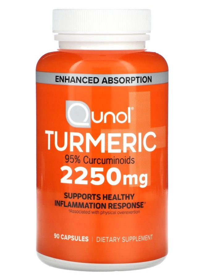 Qunol Turmeric 2250 mg 90 Capsules (750 mg per Capsule) 
