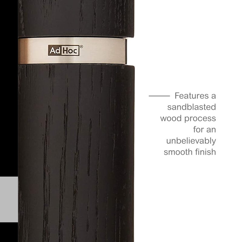 AdHoc Textura Pepper and Salt Mill Set - Salt & Pepper Mill for Seasoning - Handy Grinder with Ceramic Grinding Mechanism - Adjustable Grinder for Cooking - Image 5