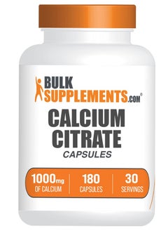 BulkSupplements.com Calcium Citrate Capsules - Calcium Citrate Supplement, with Calcium 1000mg per Serving - Soy Free, 6 Capsules per Serving, 180 Capsules (Pack of 1) - pzsku/Z6200C25402B0A2801ADEZ/45/_/1740202765/7021827f-b605-4ff0-aeac-48978b698e81