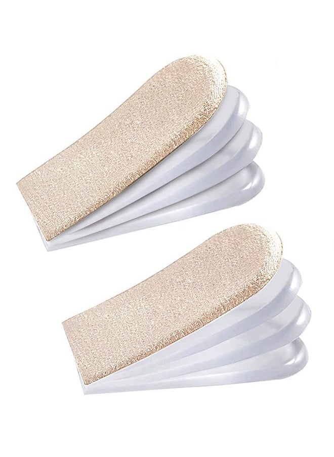 Generic - 1 Pair Heel Lift Inserts, 4 Layer 2.5cm Adjustable Orthopedic Gel Shoe Lifts For Leg Length Discrepancies, Heel Pain, Achilles Tendonitis, Heel Cushion For Men 9-14 Or Women 10-13(Size S) - Image 1