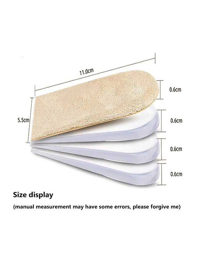 Generic - 1 Pair Heel Lift Inserts, 4 Layer 2.5cm Adjustable Orthopedic Gel Shoe Lifts For Leg Length Discrepancies, Heel Pain, Achilles Tendonitis, Heel Cushion For Men 9-14 Or Women 10-13(Size S) - Image 1