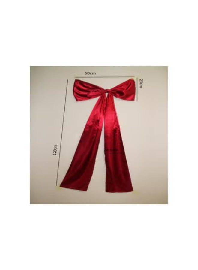 klarako Christmas Tree Topper Bow, Extra Large Christmas Tree Topper Bow, Large Christmas Tree Toppers Satin Bows Christmas Decorations, Christmas Decorations (1PC) - Image 2