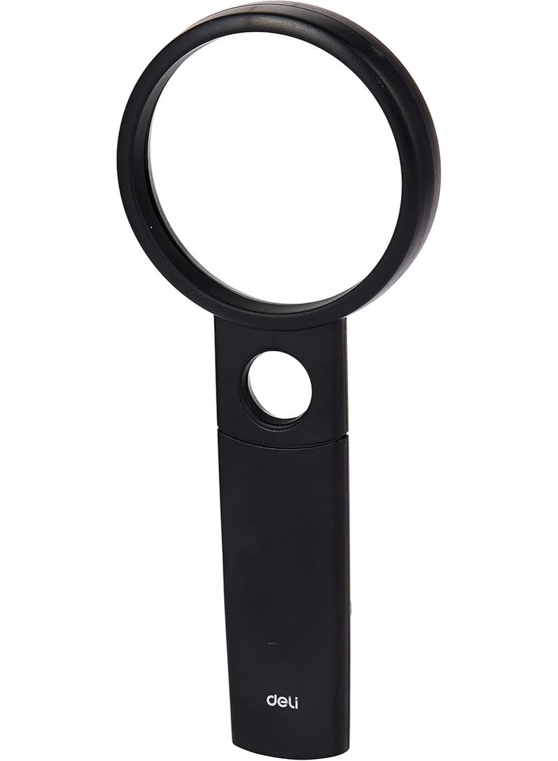 Deli Magnifier Glass 70 mm Diamenter, Black - Image 3