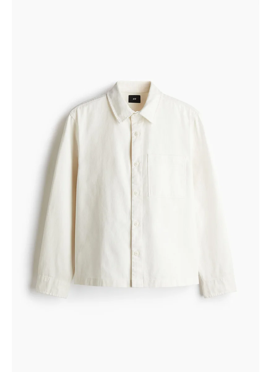 H&M Regular Fit Cotton Twill Overshirt